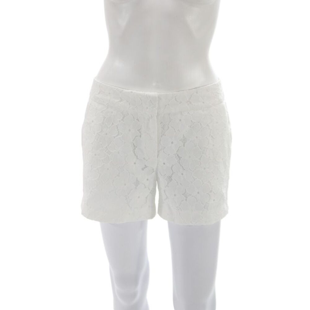 Saint Tropez West Womens Floral White Nylon Shorts Size 2